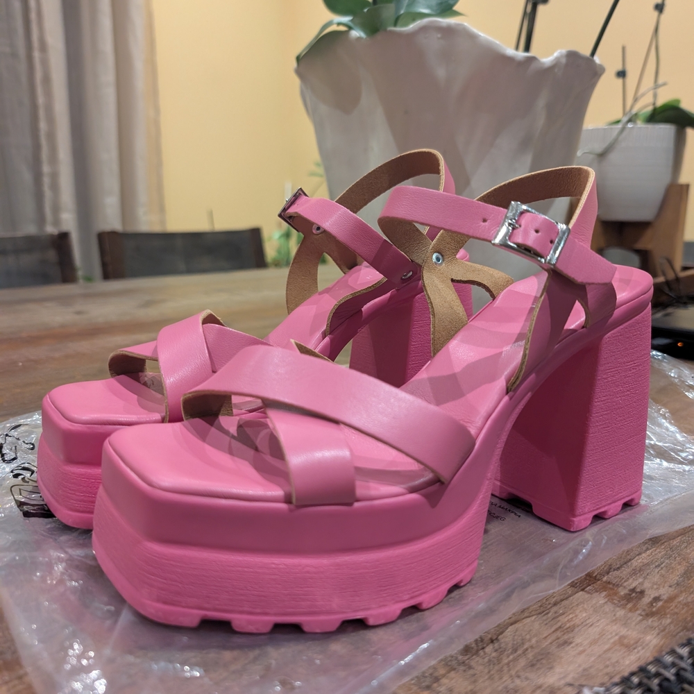 ASOS Pink Platform Sandals